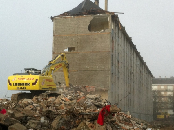 démolition immeuble Chartres - Poullard